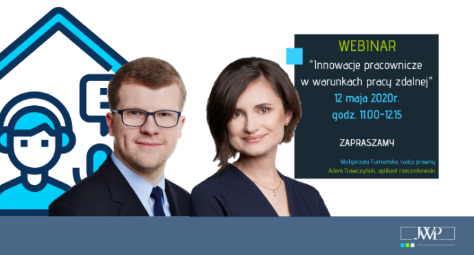 Bezpłatny webinar „Innowacje pracownicze w warunkach pracy zdalnej”